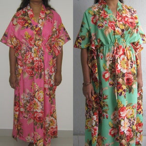Moederschap kaftan, set van 2, moederschap katoen caftan, plus grootte moederschap Gown, ziekenhuis voederen Gown, moederschap ziekenhuis Gown, voederen Gown,