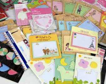 Kawaii Sticky note pad grab bag, planner accessories, planner grab bag, memo pad gift set, variety, planner supplies,  stocking stuffer,