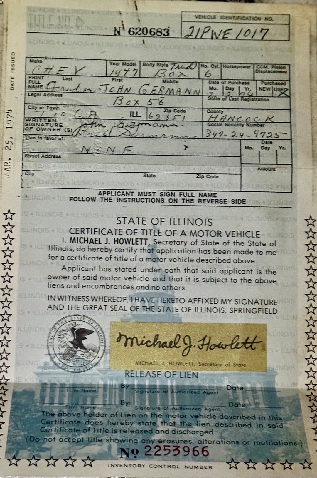 Vintage Car Title, Vintage Ephemera, Old Paper Junk Journal, Scrapbook