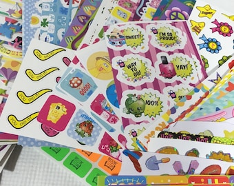 teacher stickers, reward stickers, sticker grab bag, sticker sample, school stickers, mom stickers, student stickers, sticker destash