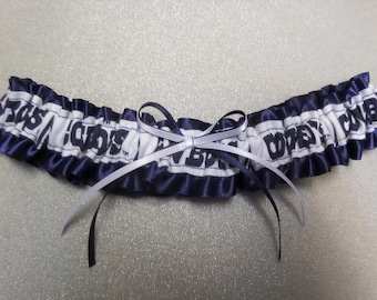 CHOOSE  color* Dallas Cowboys Football  Wedding Toss prom keepsake garter *see my other listing for a matching Ring Bearer pillow*