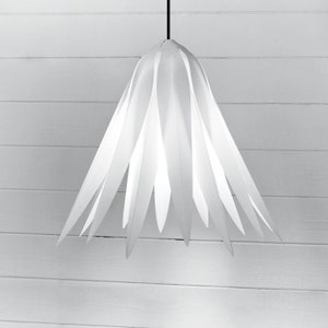 White flower light shade top