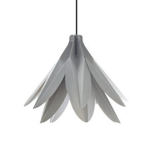 Lotus Flower Light Shade, Grey Lampshade, Modern Pendant Lighting, Made in UK