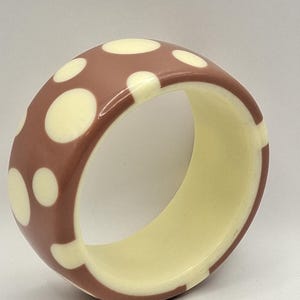 Vintage armband Polka Dot Lucite stort armband