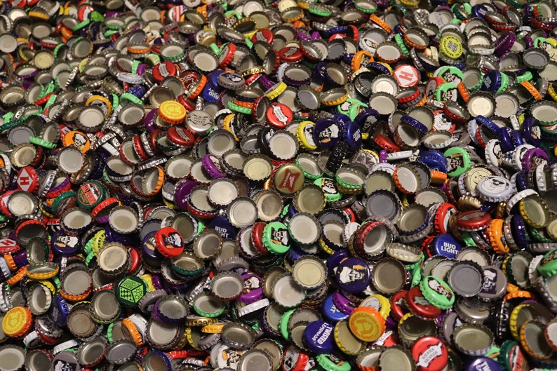 500 Mixed Beer Bottle Caps Awesome Selection & Colors Fast Etsy