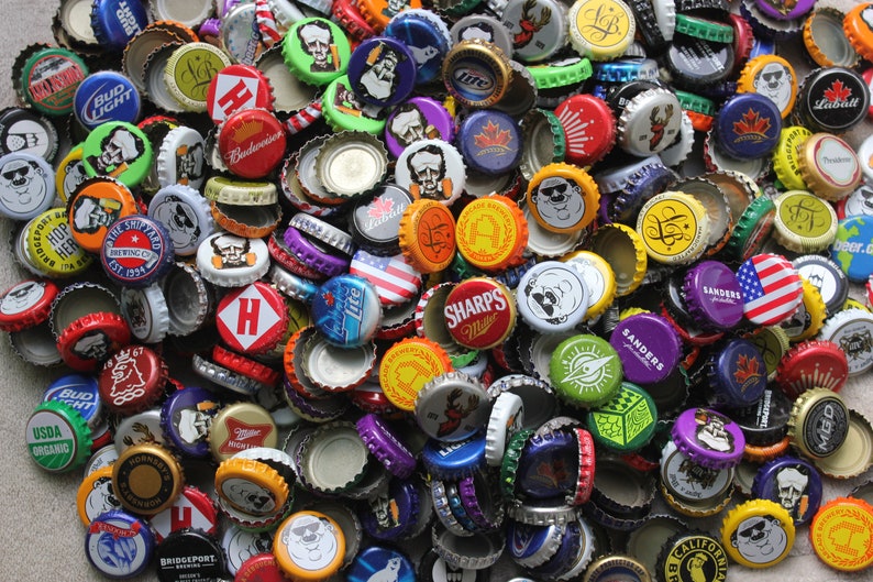 500 Mixed Beer Bottle Caps Awesome Selection & Colors Etsy
