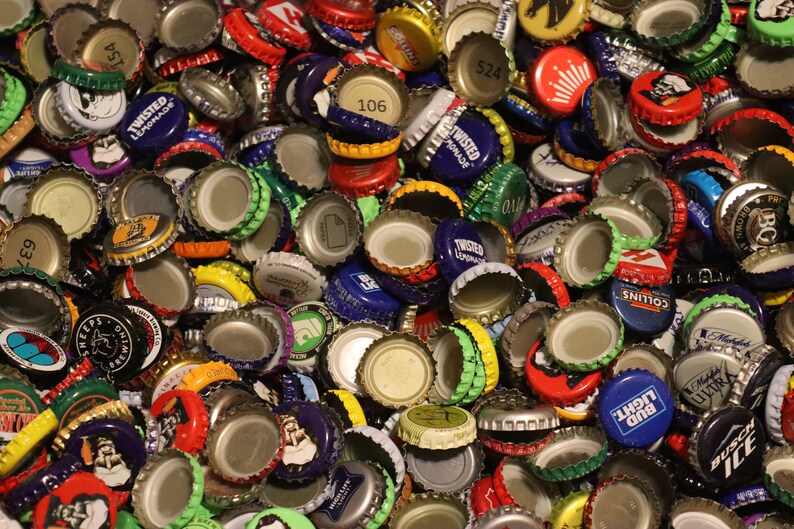 500 Mixed Beer Bottle Caps Awesome Selection & Colors Fast Etsy