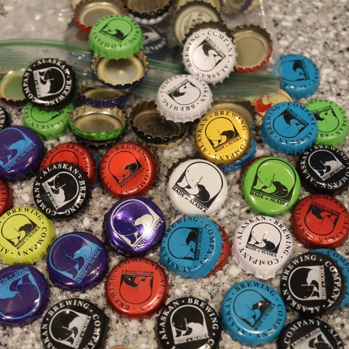 500 Mixed Beer Bottle Caps Awesome Selection & Colors Fast Etsy