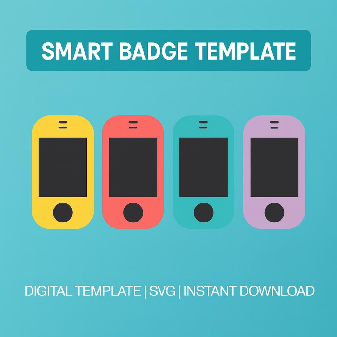 Smartbadge Skin Template | Smart Badge | Vocera - Etsy UK