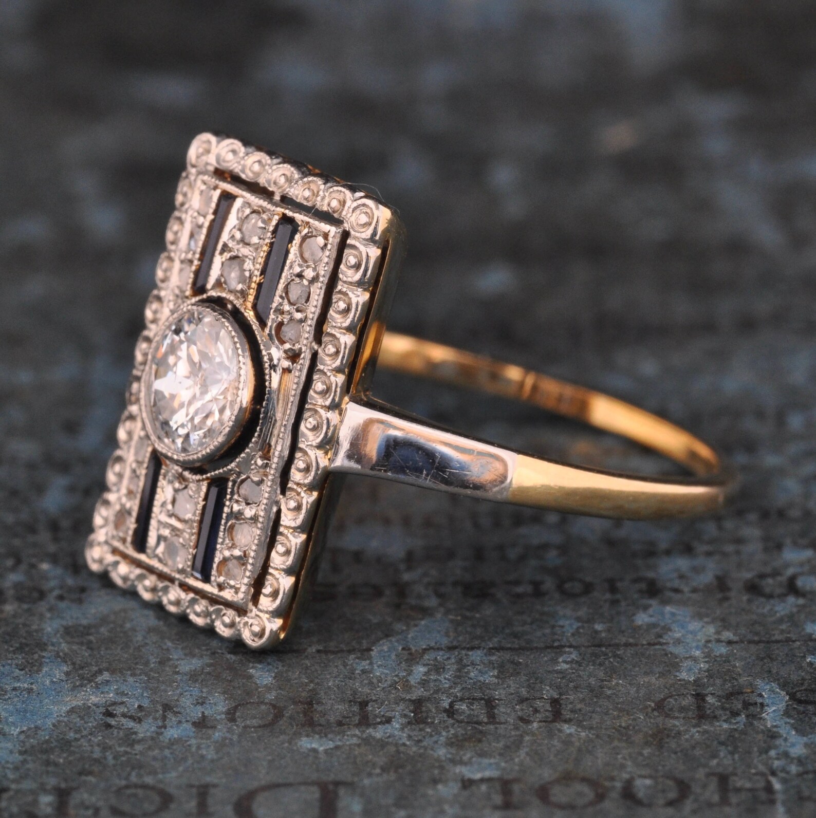 Art Deco Engagement RingUnique Engagement Ring1920s Etsy