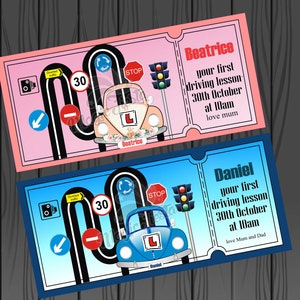 Biglietto regalo per guida, Natale, compleanno, ricordo personalizzato e busta personalizzata