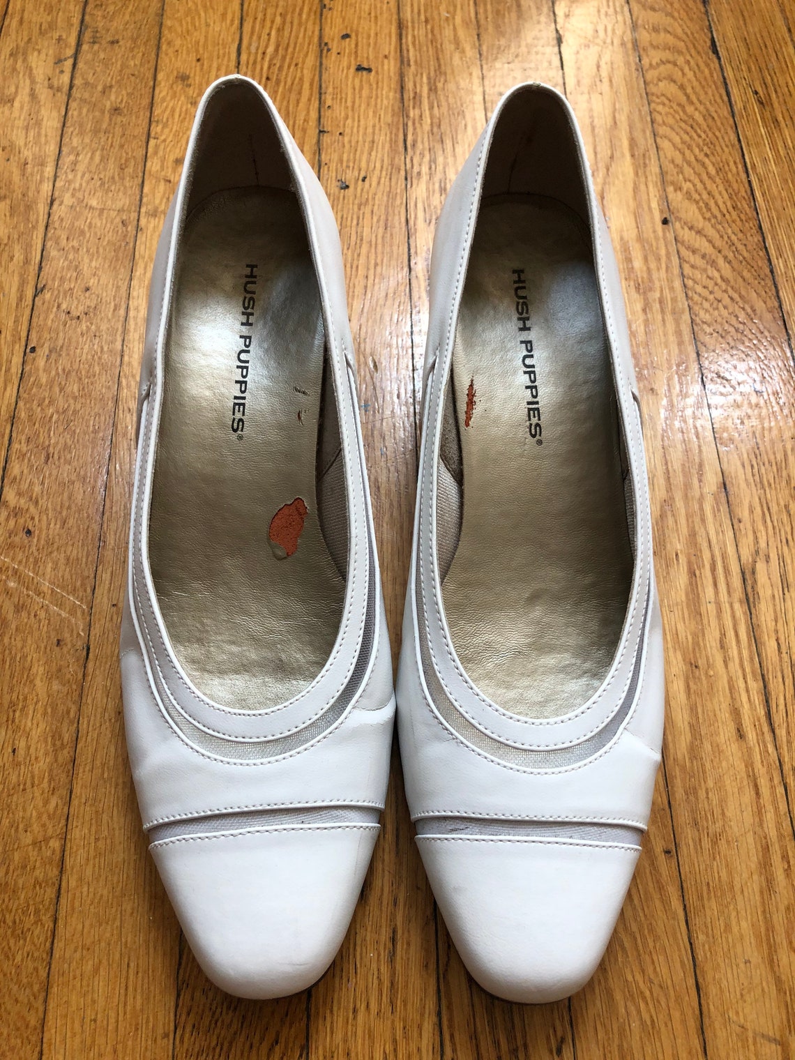 Hush Puppies Vintage White Shoes Etsy