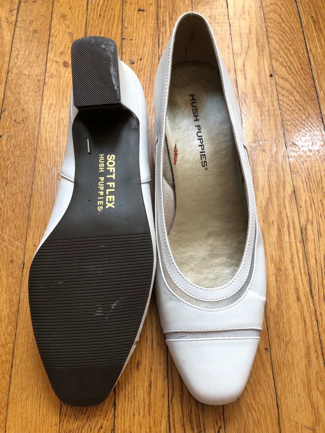 Hush Puppies Vintage White Shoes Etsy