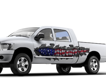 2 Car Truck Sde Decals Graphcs Strpes Vnyl #b1288red - Etsy