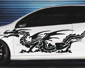 Demon Angel Hood Full Color Graphics Wrap Decal Vinyl Sticker Fit any Car #214