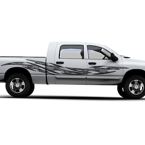 Tribal Flares Truck Decals, Vinyl Vehicle Graphics , Set of 2