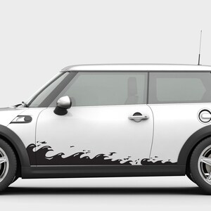 Ocean Waves Car Vinyl Decals Set of 2