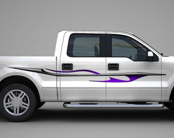 Dragon Flame Truck Decals Set of 2