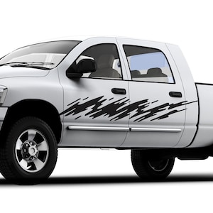 Truck Side Decals, Mud Splash, Vinyl Graphics, Set of 2