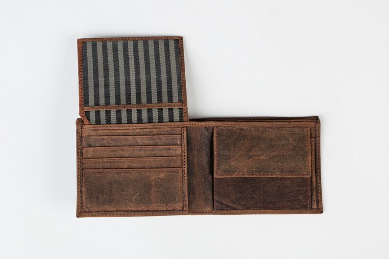 MENS WALLET With COIN Pocket Holder tan Leather / Gents Etsy UK