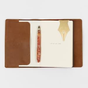 Leather Notebook Cover (A5) - journal cover