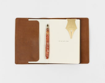 Leather Notebook Cover (A5) - journal cover