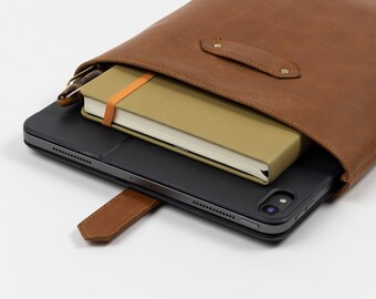 Protège-livre en cuir, étui pour iPad et couverture pour ordinateur portable