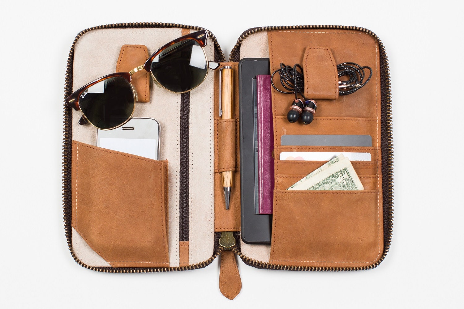 Travel Wallet - Nappa Leather - Tropical Macaw - Tealwing main image 0
