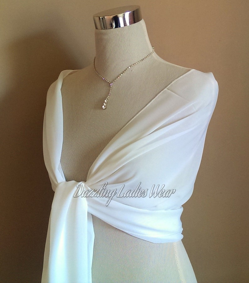 Ivory//Cream Large Satin Shawl//Wrap//Stole//Bolero//Pashmina//Shrug//Scarf Wedding