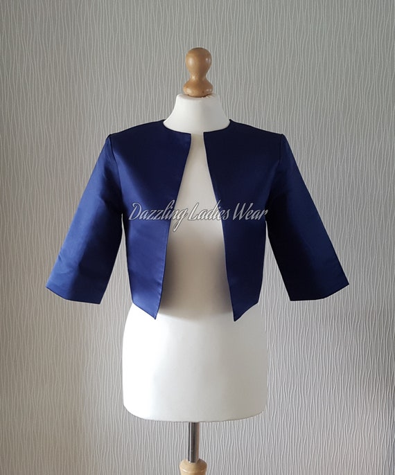 Navy blue bolero best sale jacket