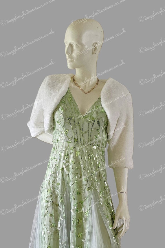 Giacca Sposa In Raso Manica 3/4 - Accessori - Foto 2