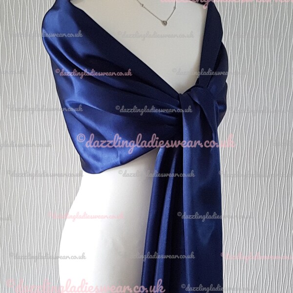 style satin shawl