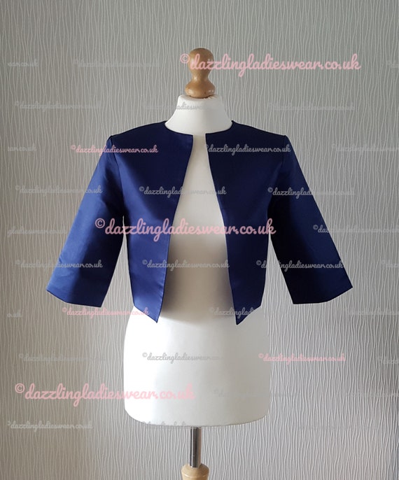 Dark blue bolero jacket online