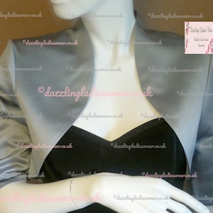 Satin Bolero / Shrug / Jacket /Wrap Lined - UK 2-24 US 0-20 Colours available : Silver / Grey, Light Silver