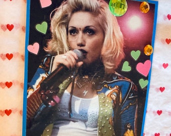 Gwen large collage magnet ~ early days w/ No Doubt ~ 9 x 6 gift magnet