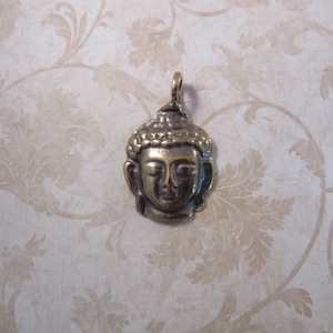 Buddha Pendant - Greek Metal Cast in Brass - 28mm x 23mm (G-006)