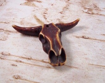 BUNCHA BULL Bull Head Pendant, Steer Head Pendant, Steerhead Pendant, Bullhead Pendant