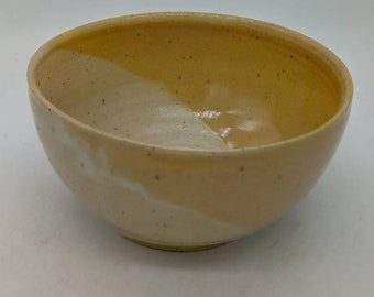 Large muesli bowl yellow/ natural