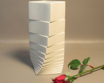 Rosenthal Studio Line Turnos Vase Signed Arthur Galtz 4044/22 Stepped Porcelain