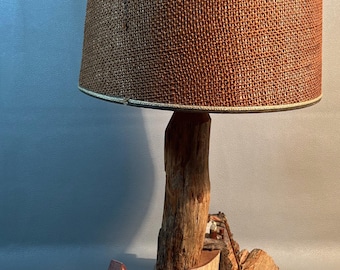 1950s Fisherman's Lamp Folk Art Bait Shacks Nautical Decor * Ask us for lower UPS Shipping Cost.*