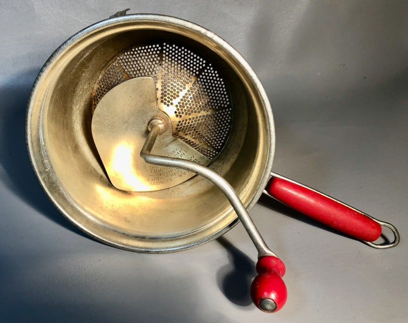 Vintage Foley Food Mill w/Red Wood Knob & Handle 1933 Masher Etsy