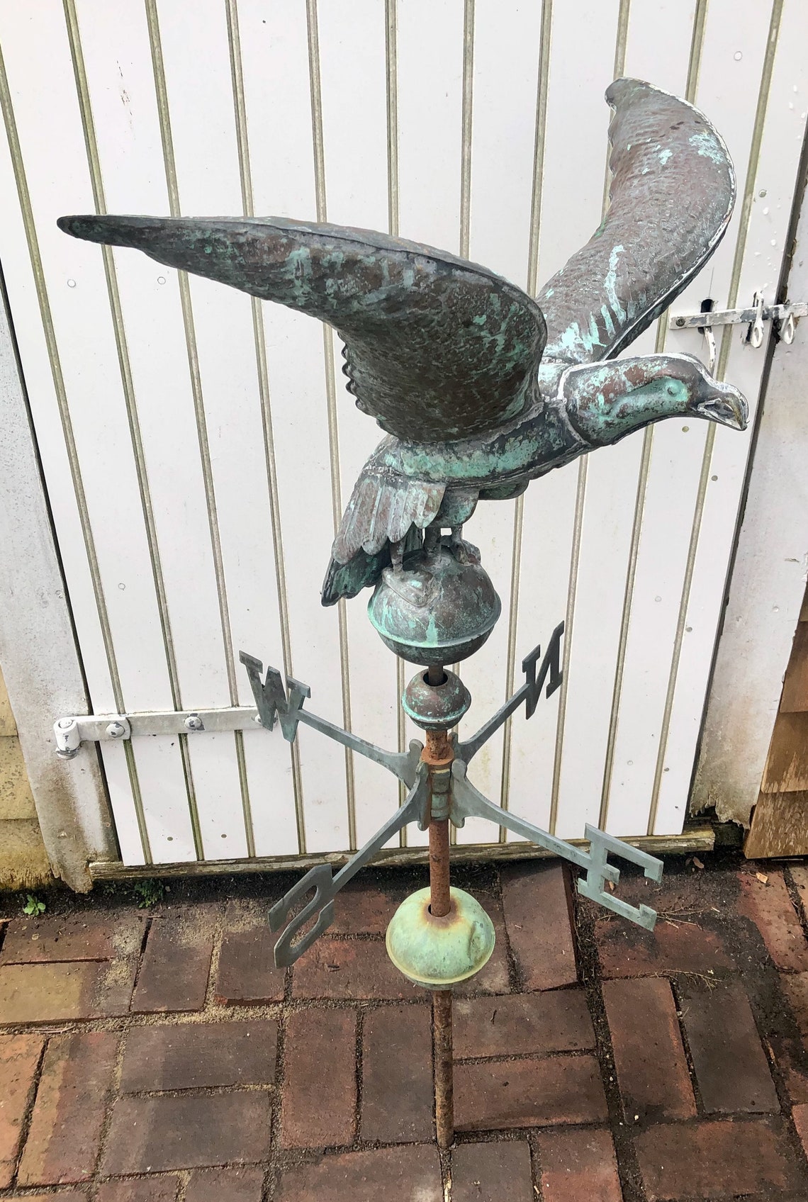 Antique C1880 Copper Eagle Weathervane W/21 Wing Span Etsy