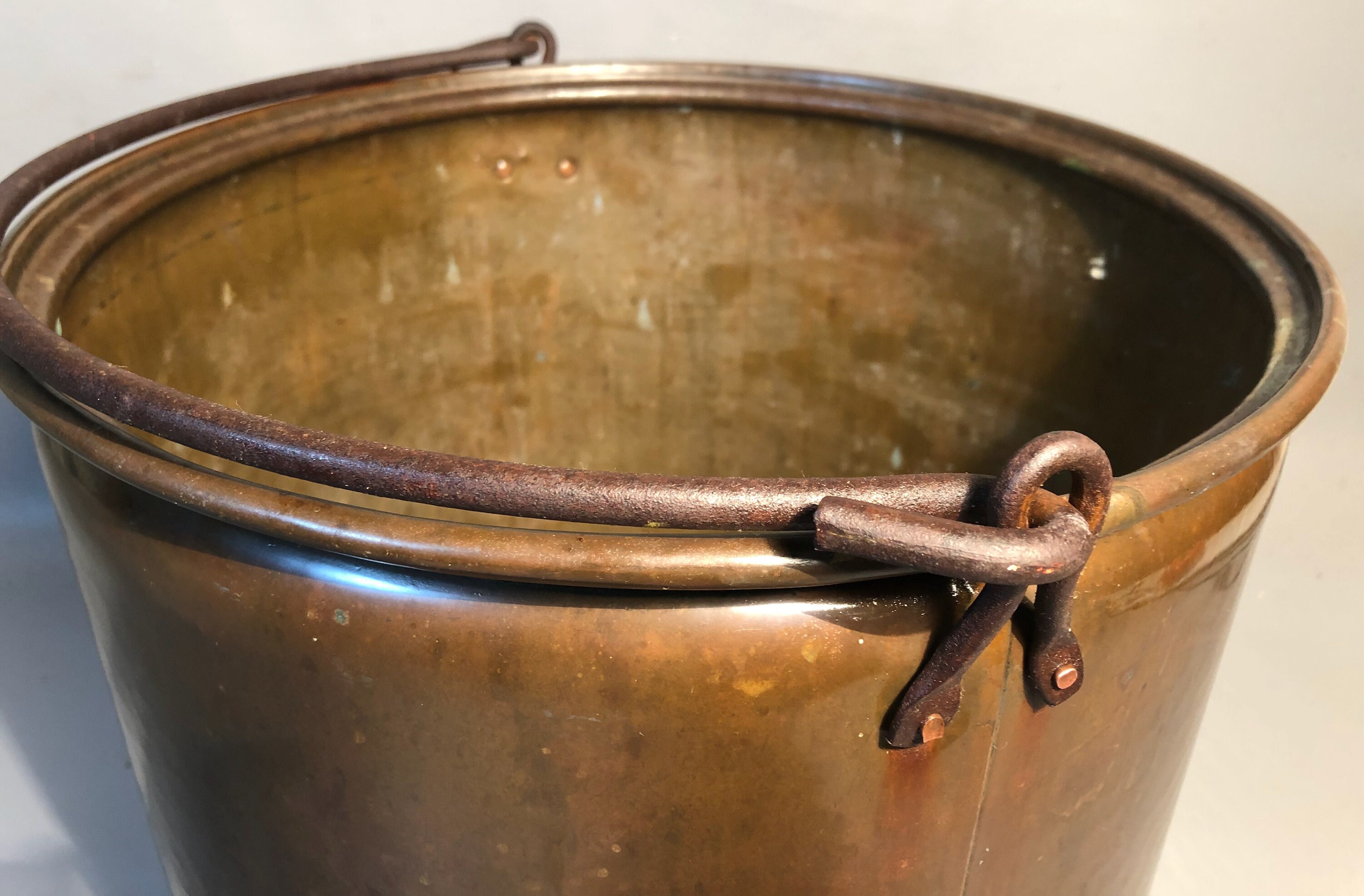 Kupfer Pail Eimer c1850 handgehämmert mit vernieteten | Etsy