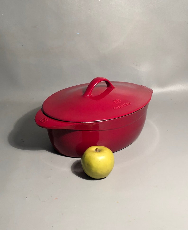 Calphalon 8 Quart Dutch Oven Enamel Over Cast Iron Etsy