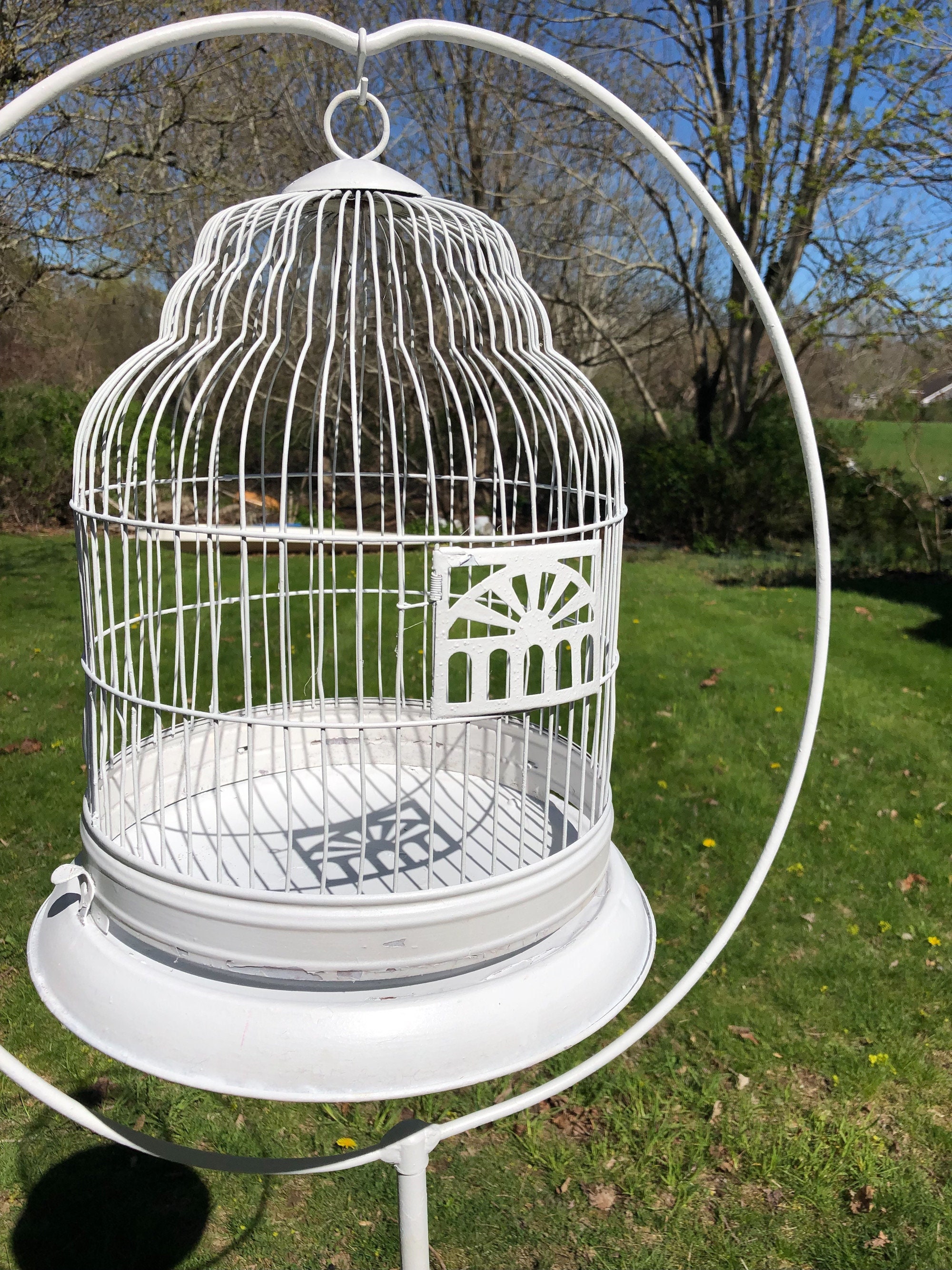 Hendryx Victorian Birdcage Plant Stand 64 Tall 2 Piece W/beehive Cage  Signed shipping is NOT Included. Ask for a Quote.local Pickup. 