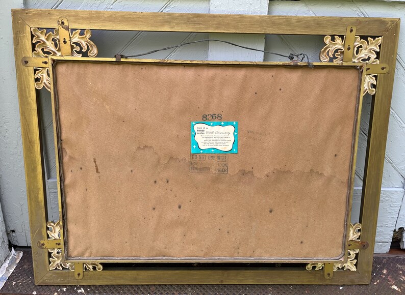 Mirrored Wall Shelf Shadow Box Frame Hollywood Regency Mid Etsy