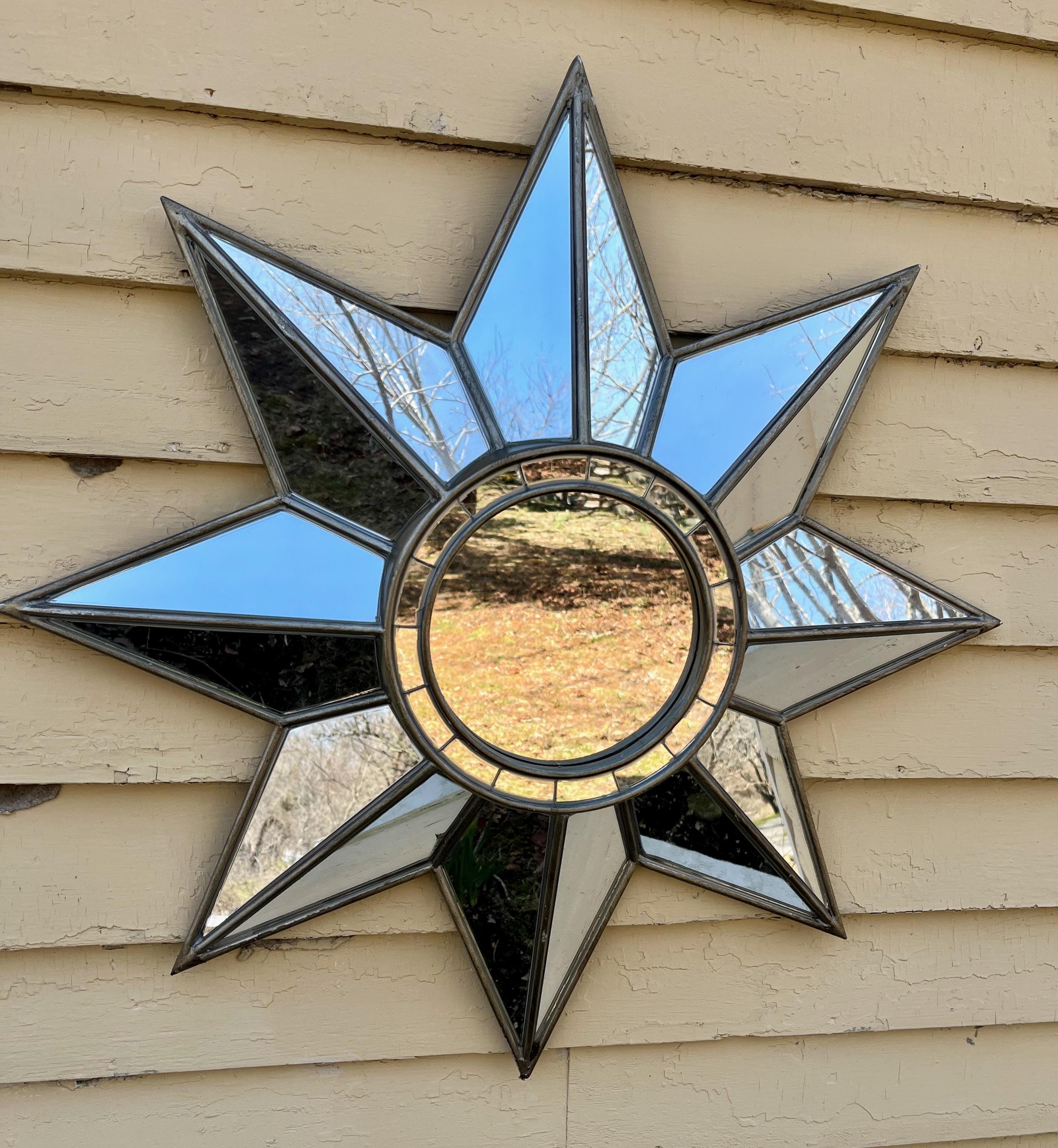 Beveled Star MIrror Eight Point Architectural Star Vintage Pier One *Shipping is NOT included. Ask us for cost to ship.*