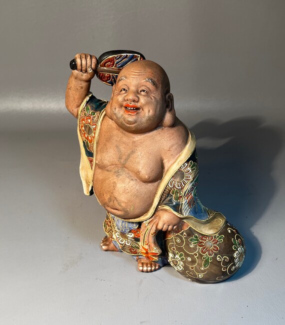 Japanese God Kutani Satsuma Mariage Hotai 9 Buddha Etsy Australia