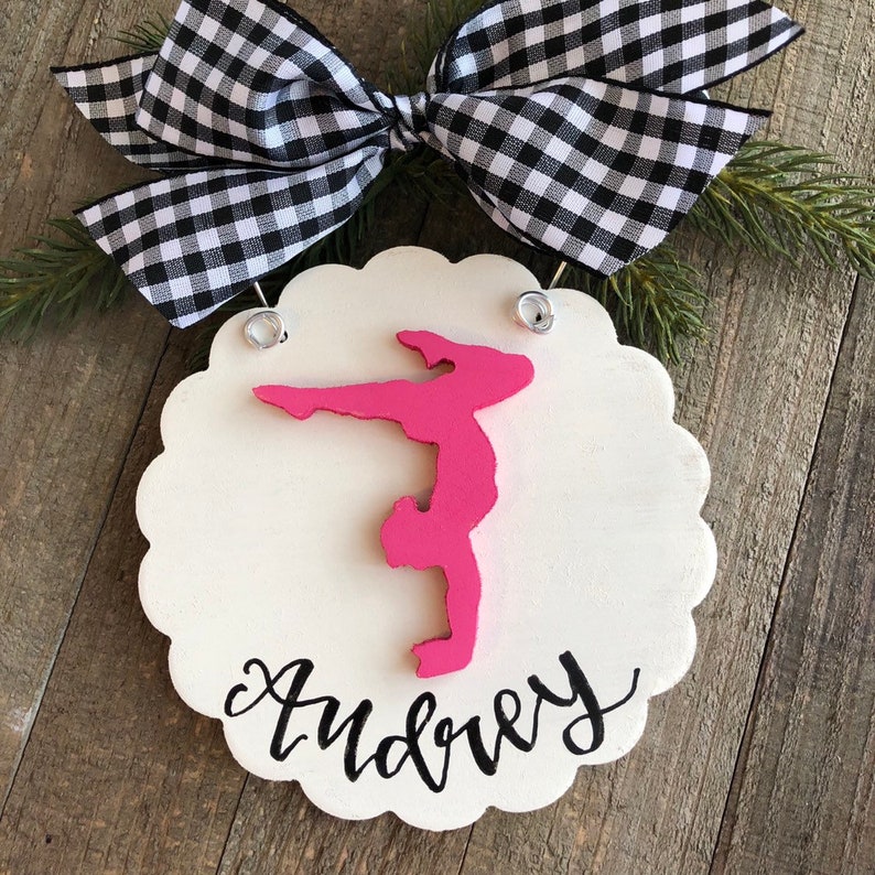 Gymnastics Ornament / Personalized Gymnast Ornament Etsy