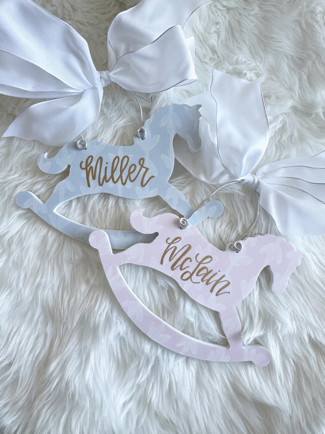 Personalized Rocking Horse Ornament - Etsy